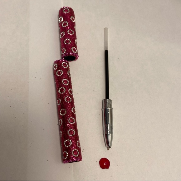 2005 bling 5 PEN LOT Glitter look
Bling Boho Made in India design reusable - Picture 7 of 8